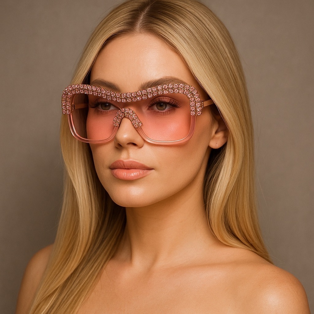 Rhinestone Embellished Sunglasses